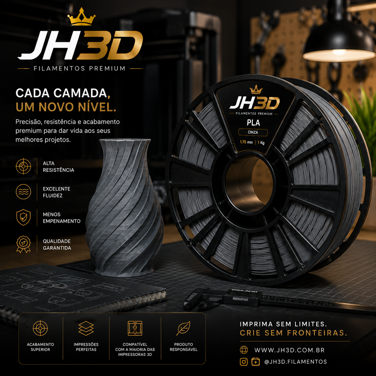 Carretel de filamento JH3D — imagem 4