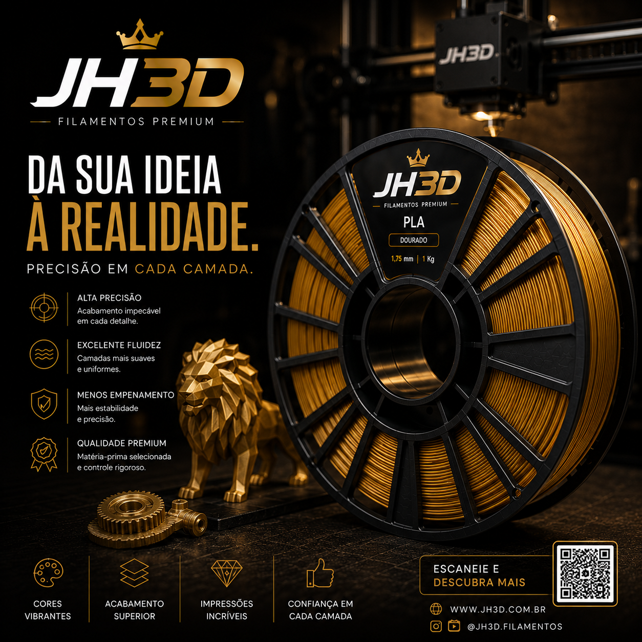 Carretel de filamento JH3D — imagem 1